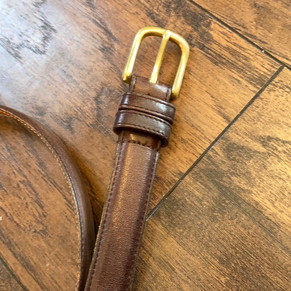 Coach Mocha Leather Belt - Picture 7 of 7